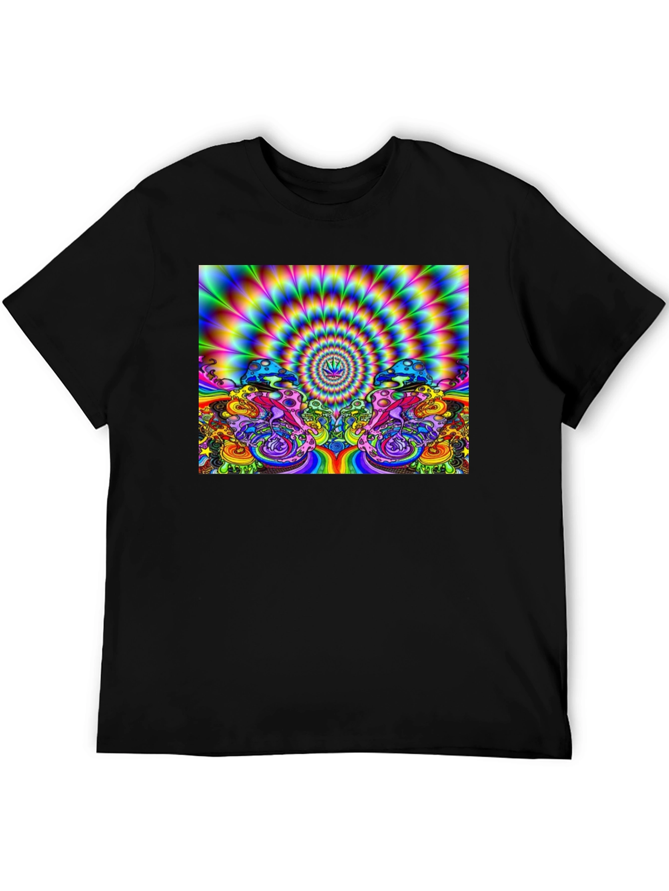 Psychedelic Mushroom Graphic Print T-Shirt