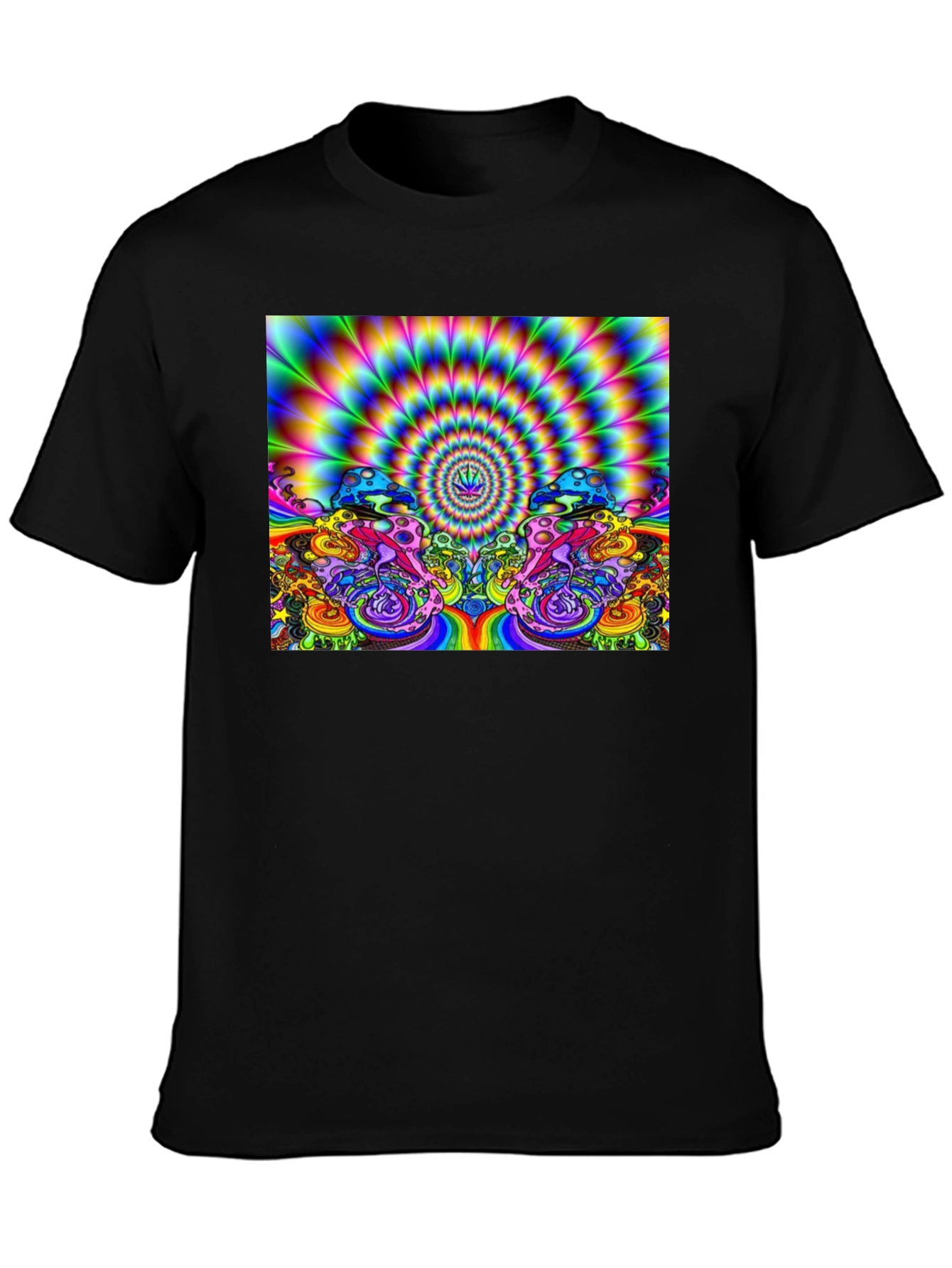 Psychedelic Mushroom Graphic Print T-Shirt