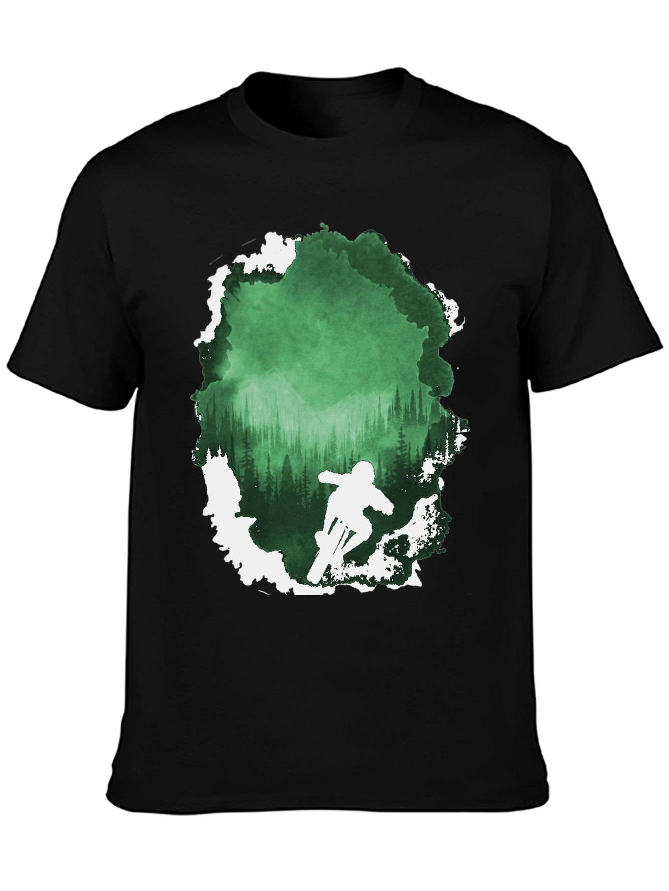 Mountain Bike Forest Graphic Tee