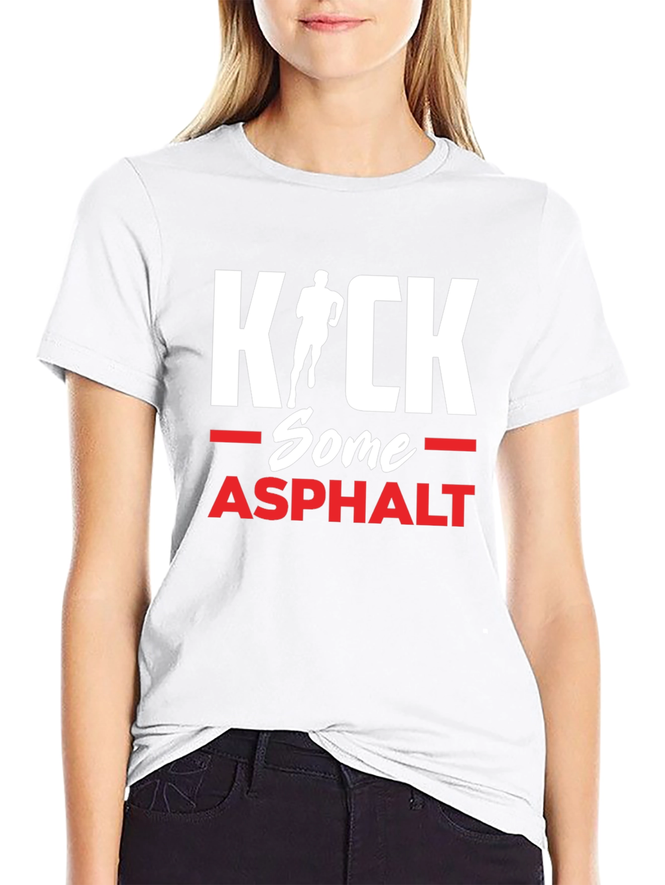 Kick Some Asphalt Running T-Shirt