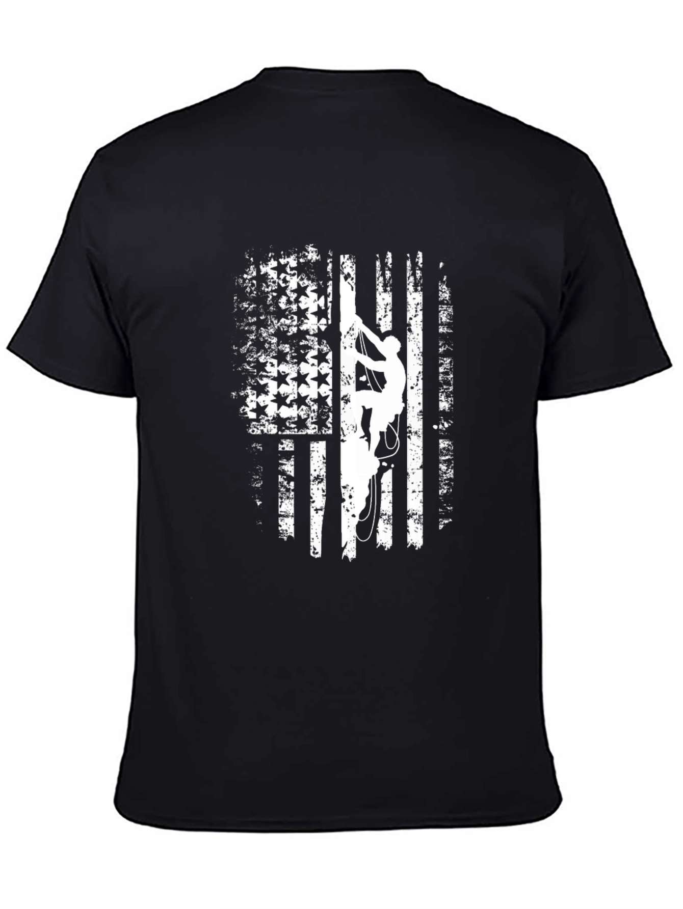 American Flag Rock Climbing T-Shirt