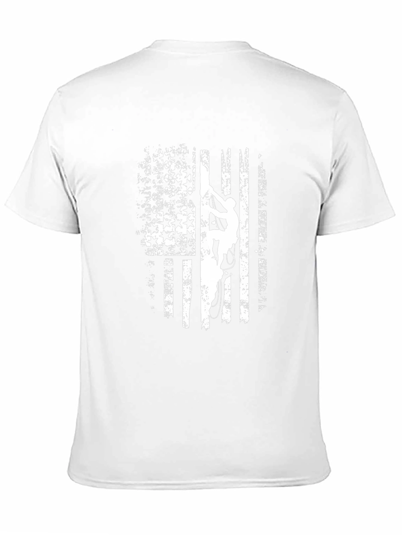 American Flag Rock Climbing T-Shirt