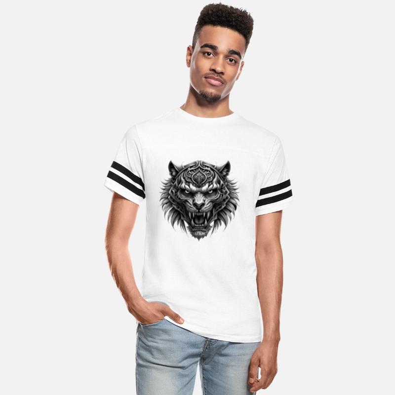 vector illustration tiger demon