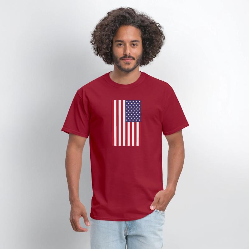 vertical American flag graphic design