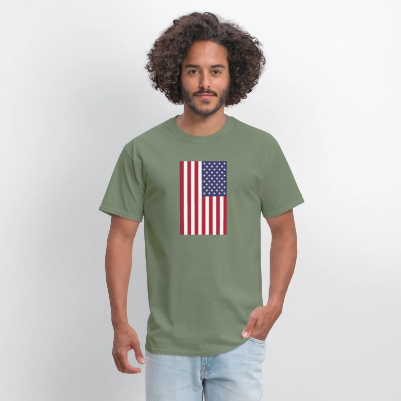 vertical American flag graphic design