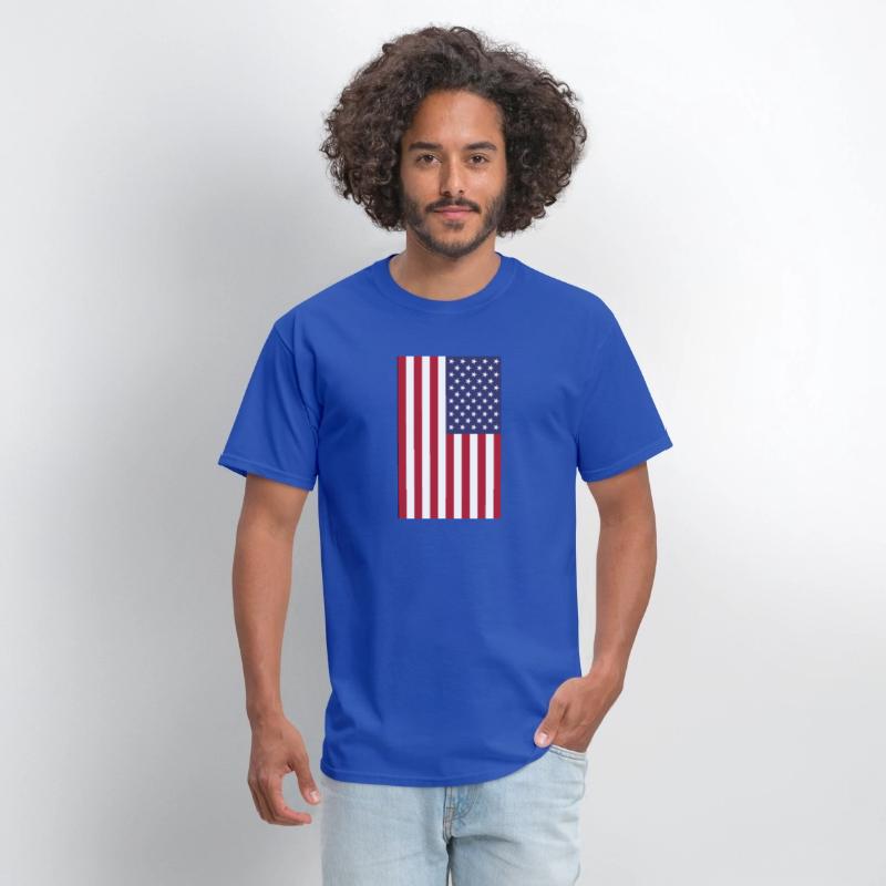 vertical American flag graphic design
