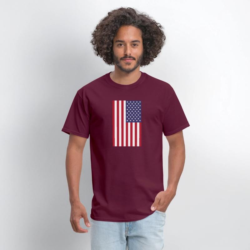 vertical American flag graphic design