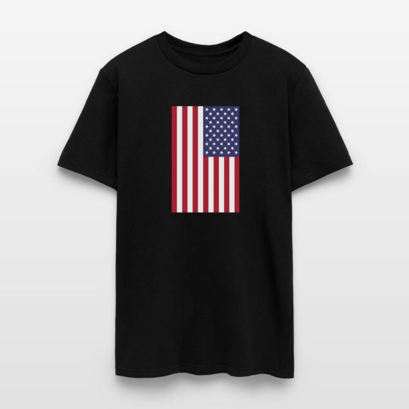 vertical American flag graphic design