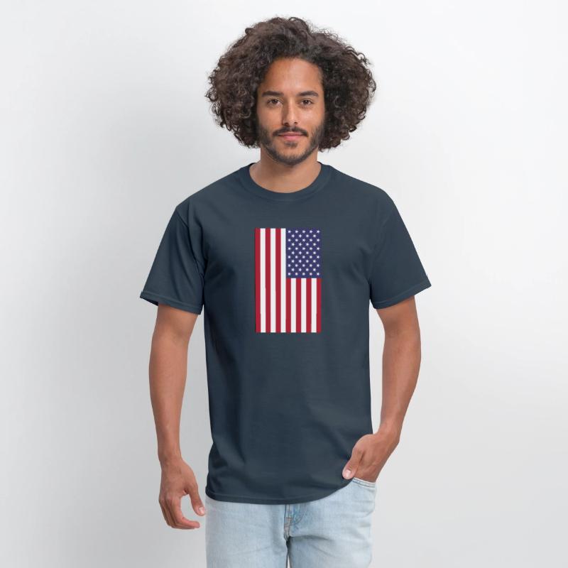 vertical American flag graphic design