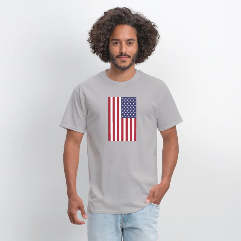 vertical American flag graphic design