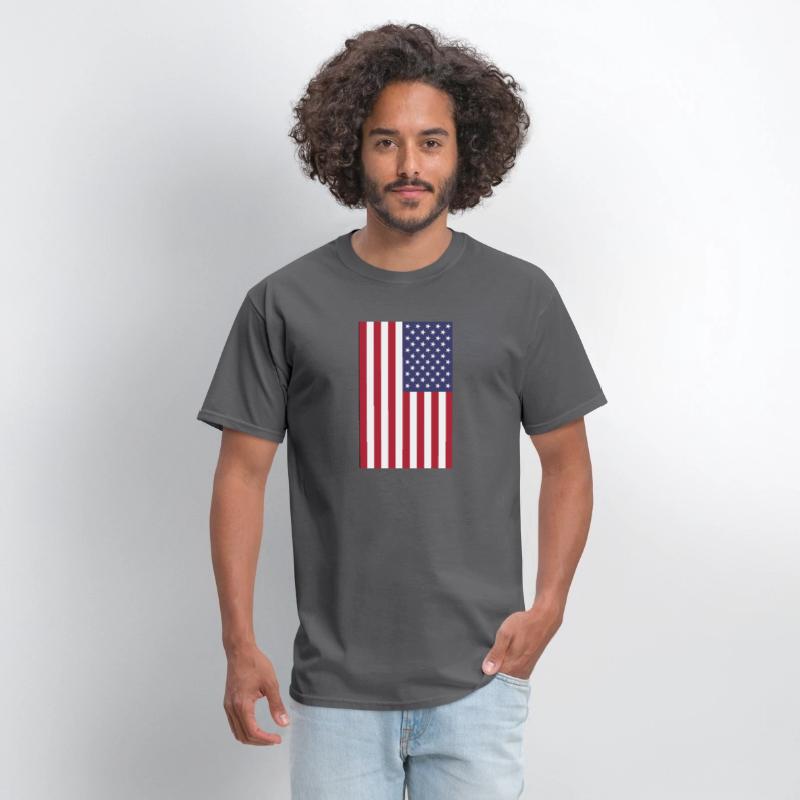vertical American flag graphic design