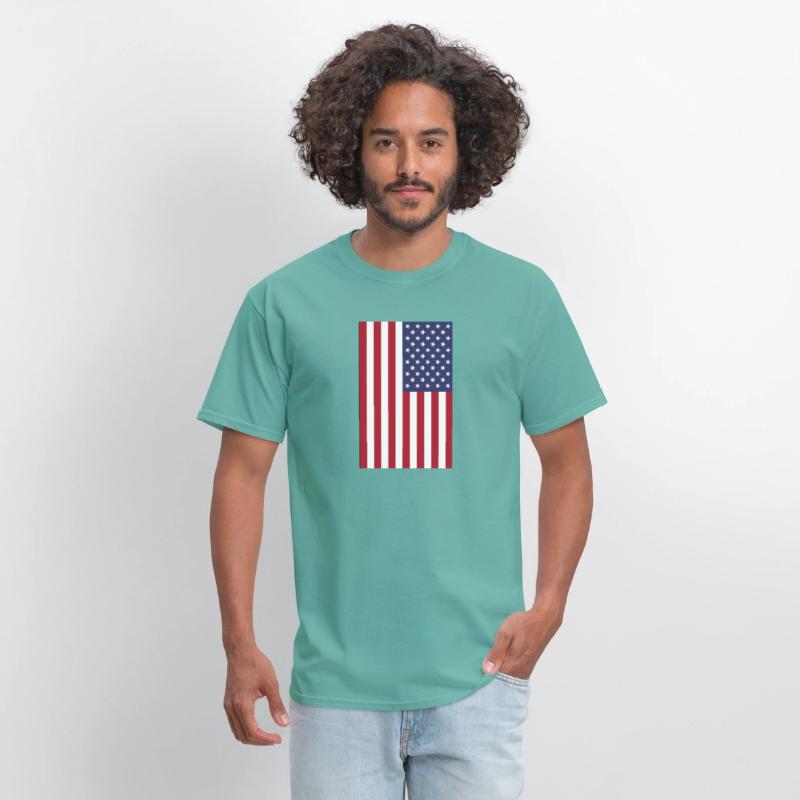 vertical American flag graphic design