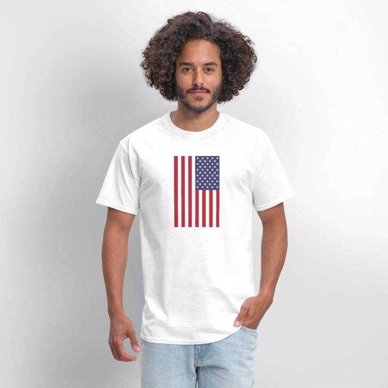 vertical American flag graphic design