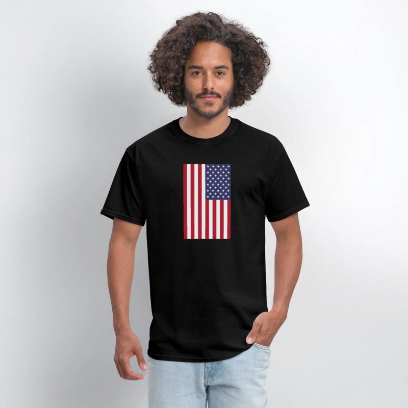 vertical American flag graphic design