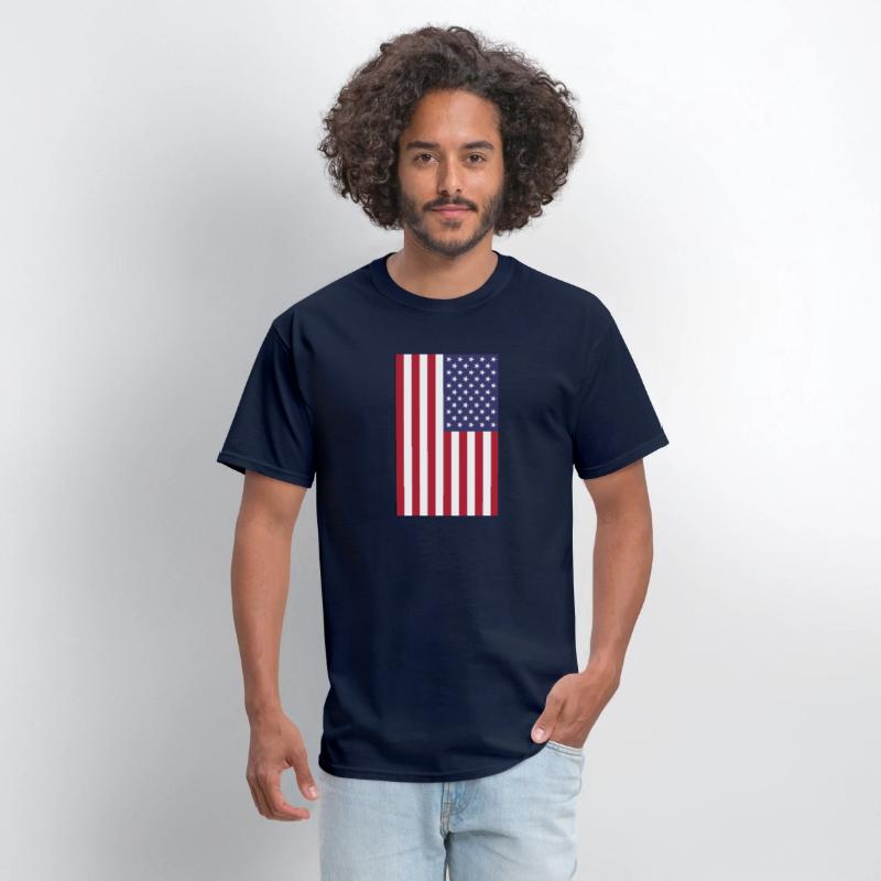 vertical American flag graphic design