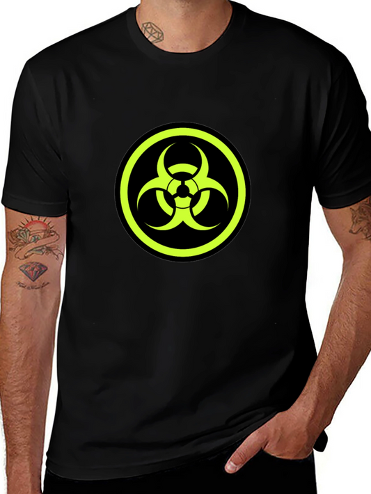 Biohazard Symbol Graphic Tee - Black T-Shirt