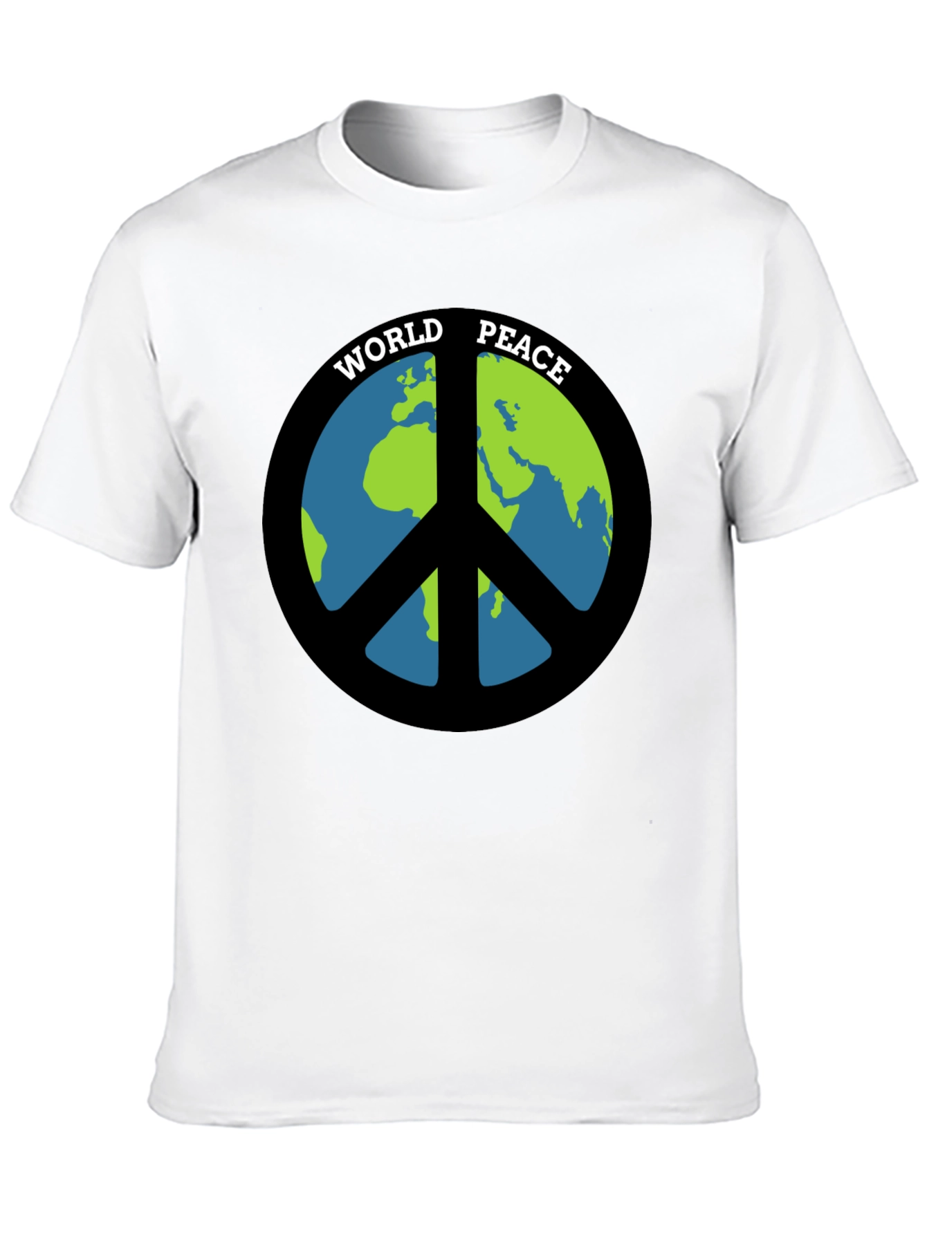 World Peace Graphic Tee - Black Cotton T-Shirt