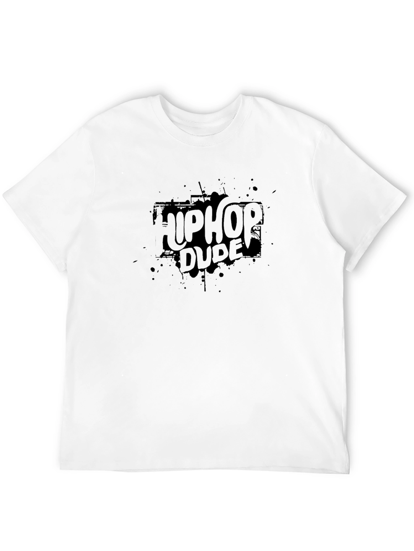Hip Hop Dude T-Shirt Black Casual Wear