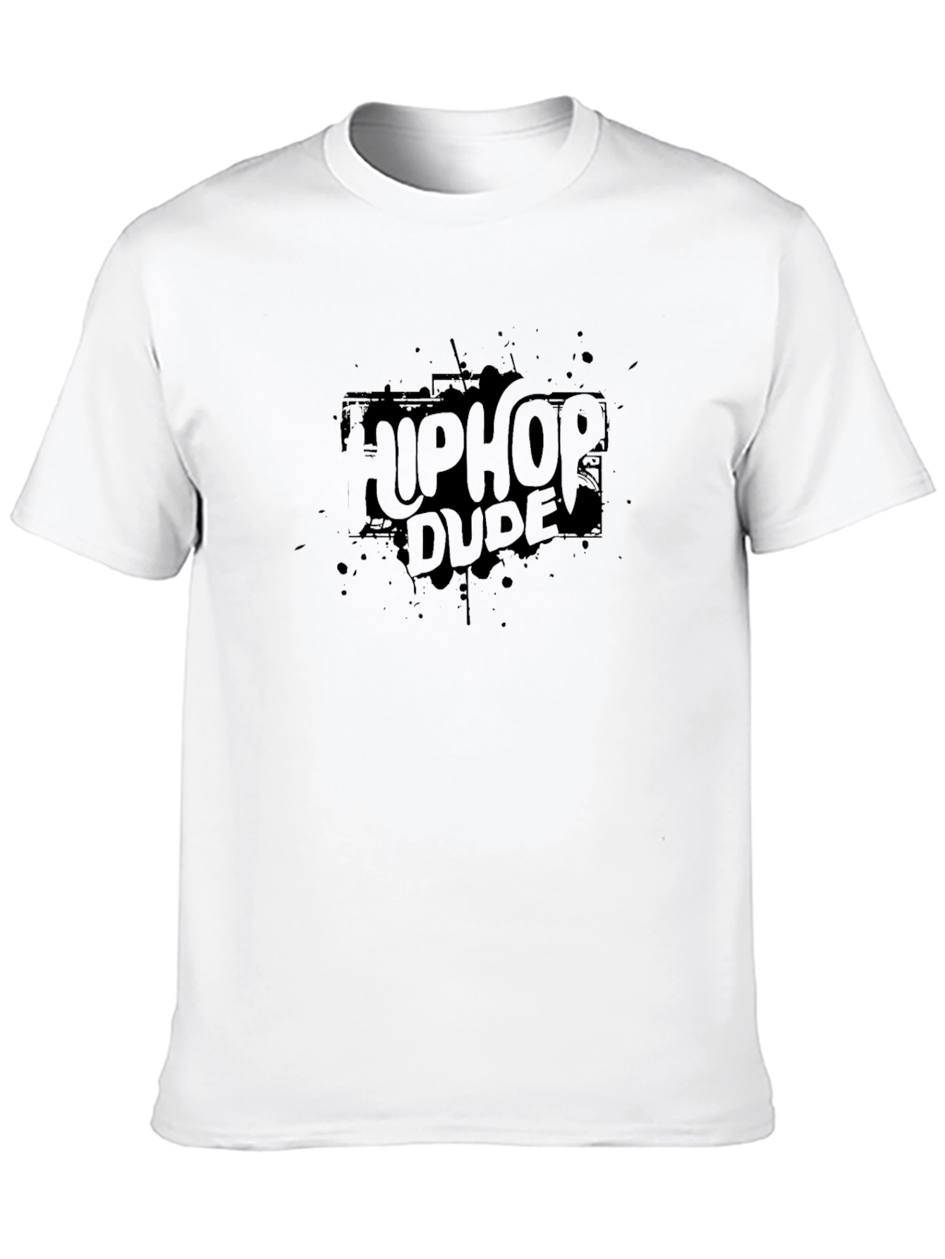 Hip Hop Dude T-Shirt Black Casual Wear