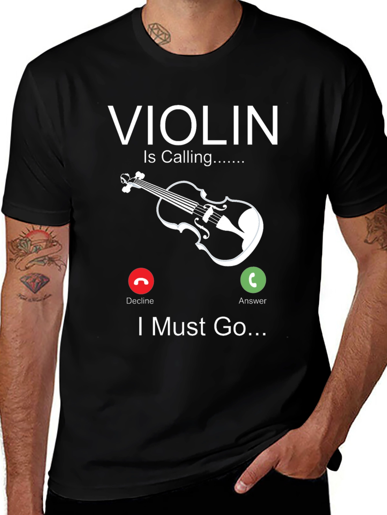 Violin is Calling Funny Music T-Shirt