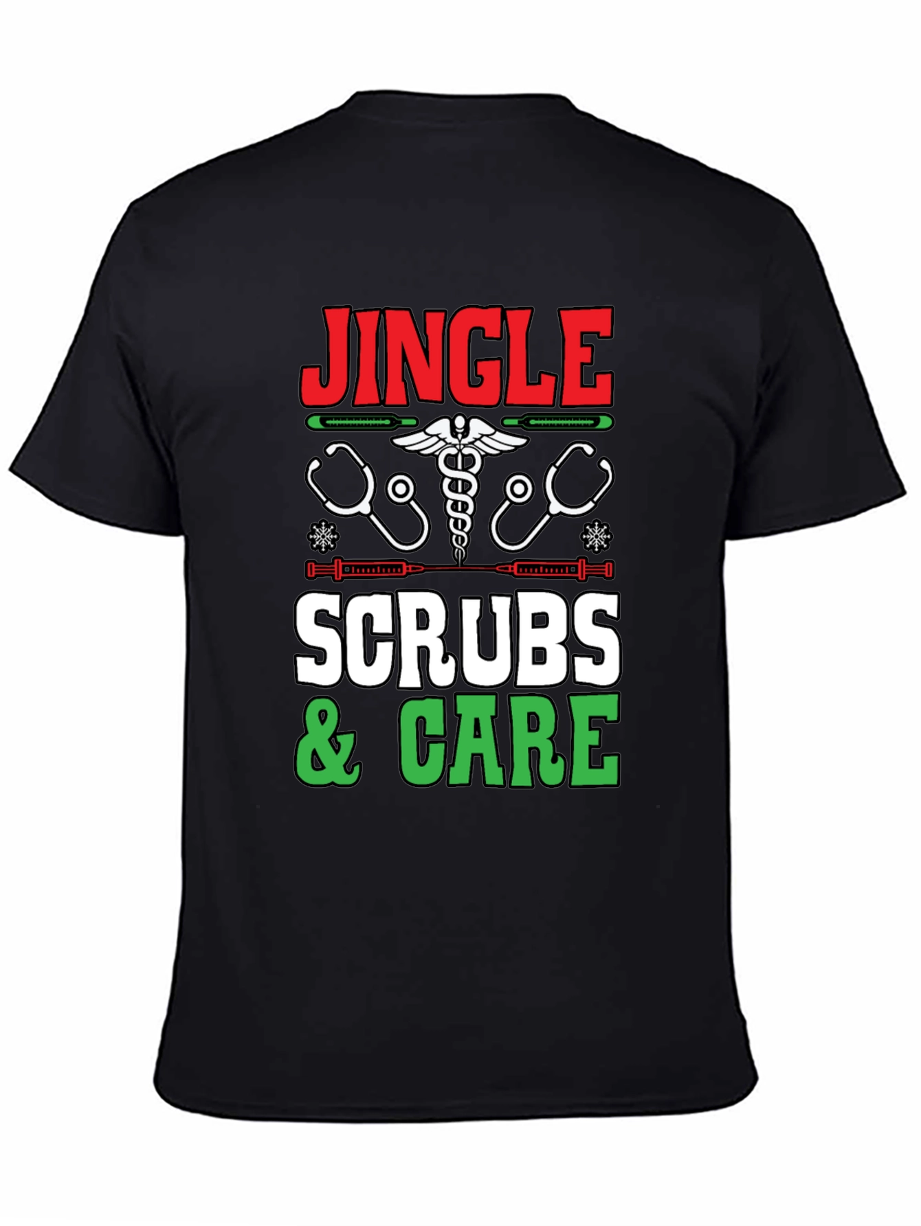 Jingle Scrubs & Care Holiday Tee