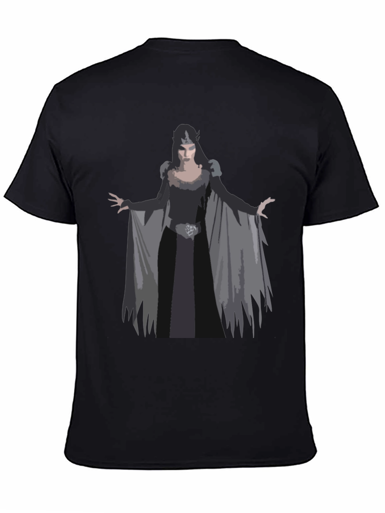 Dark Queen Graphic Tee - Gothic Fantasy Style