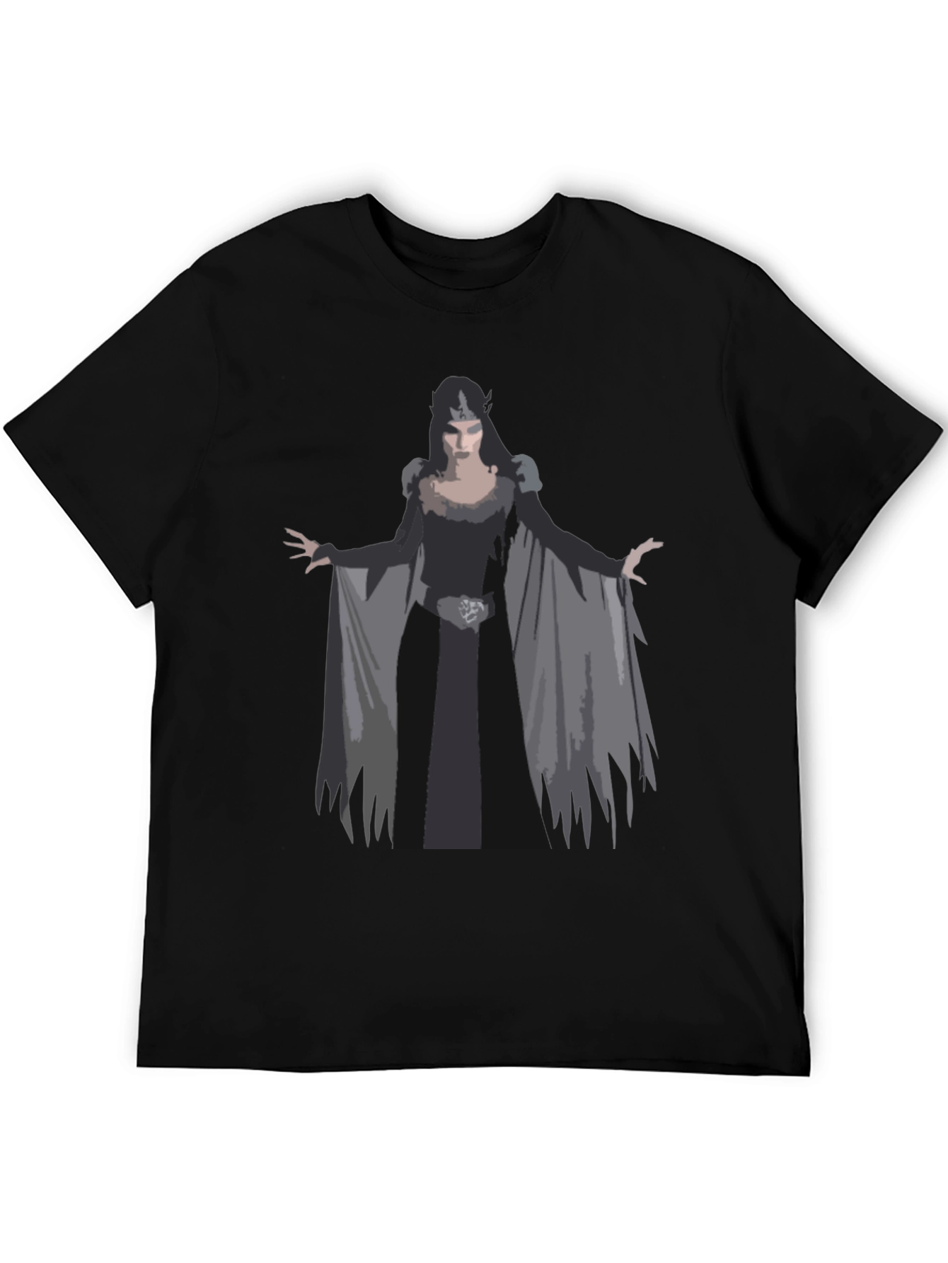 Dark Queen Graphic Tee - Gothic Fantasy Style