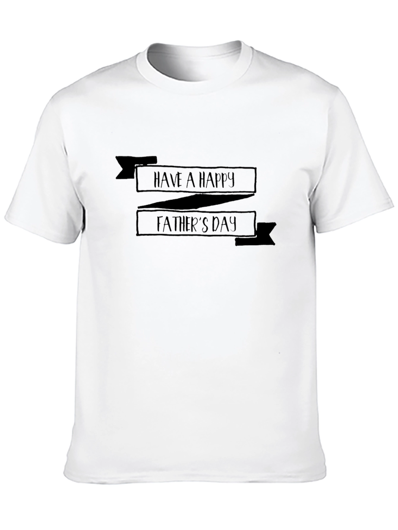 Happy Fathers Day T-Shirt - Black Graphic Tee