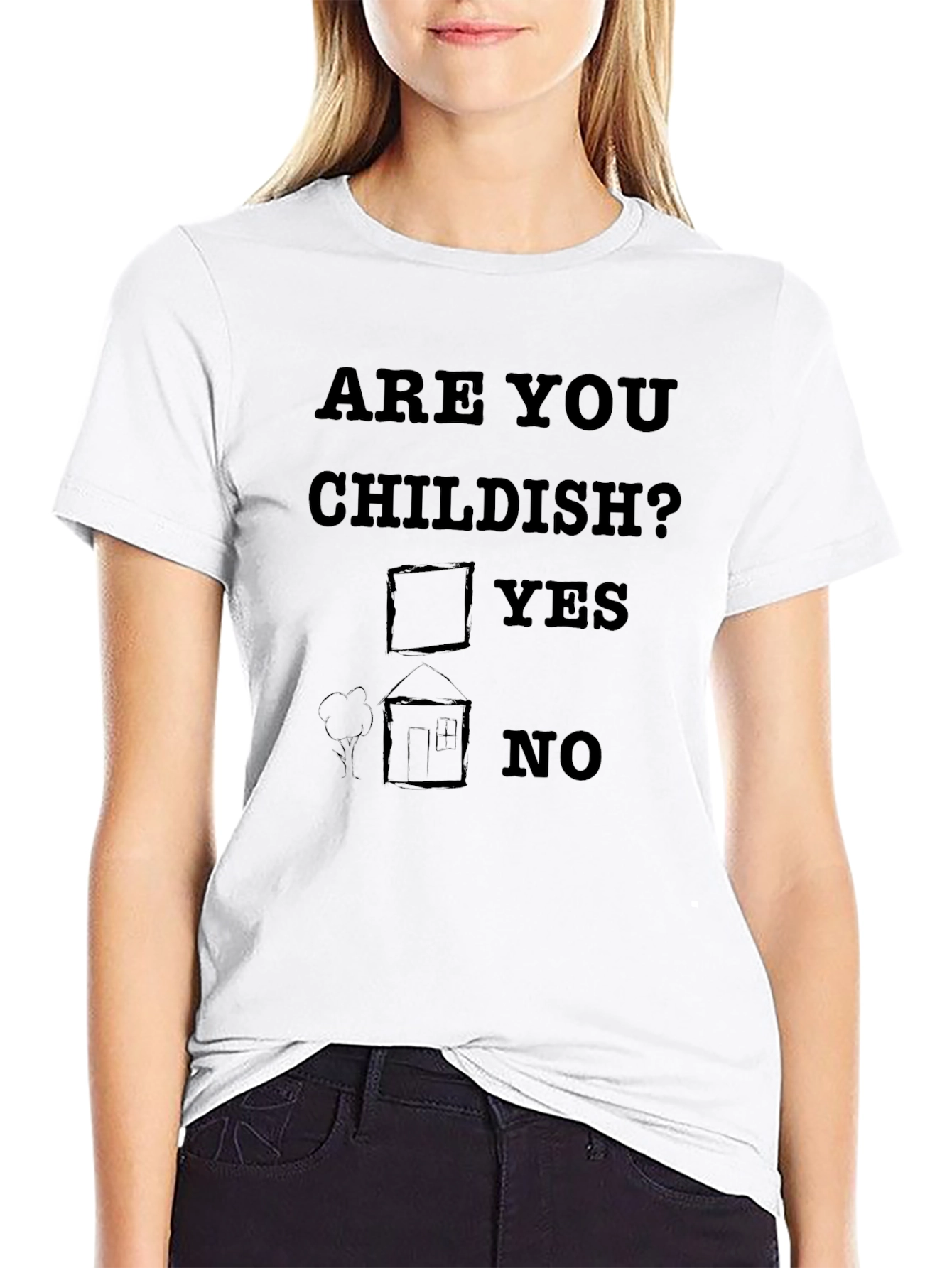 Are You Childish? Graphic Tee - Fun Novelty T-Shirt