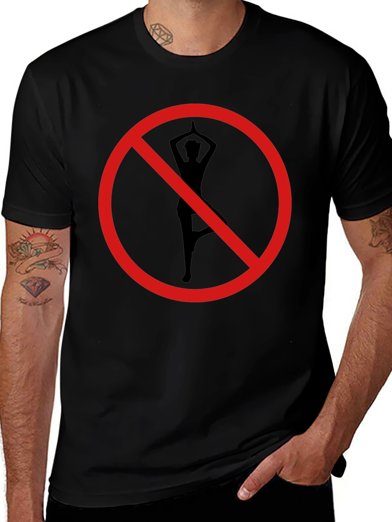 Anti Yoga Tee - No Yoga Zone