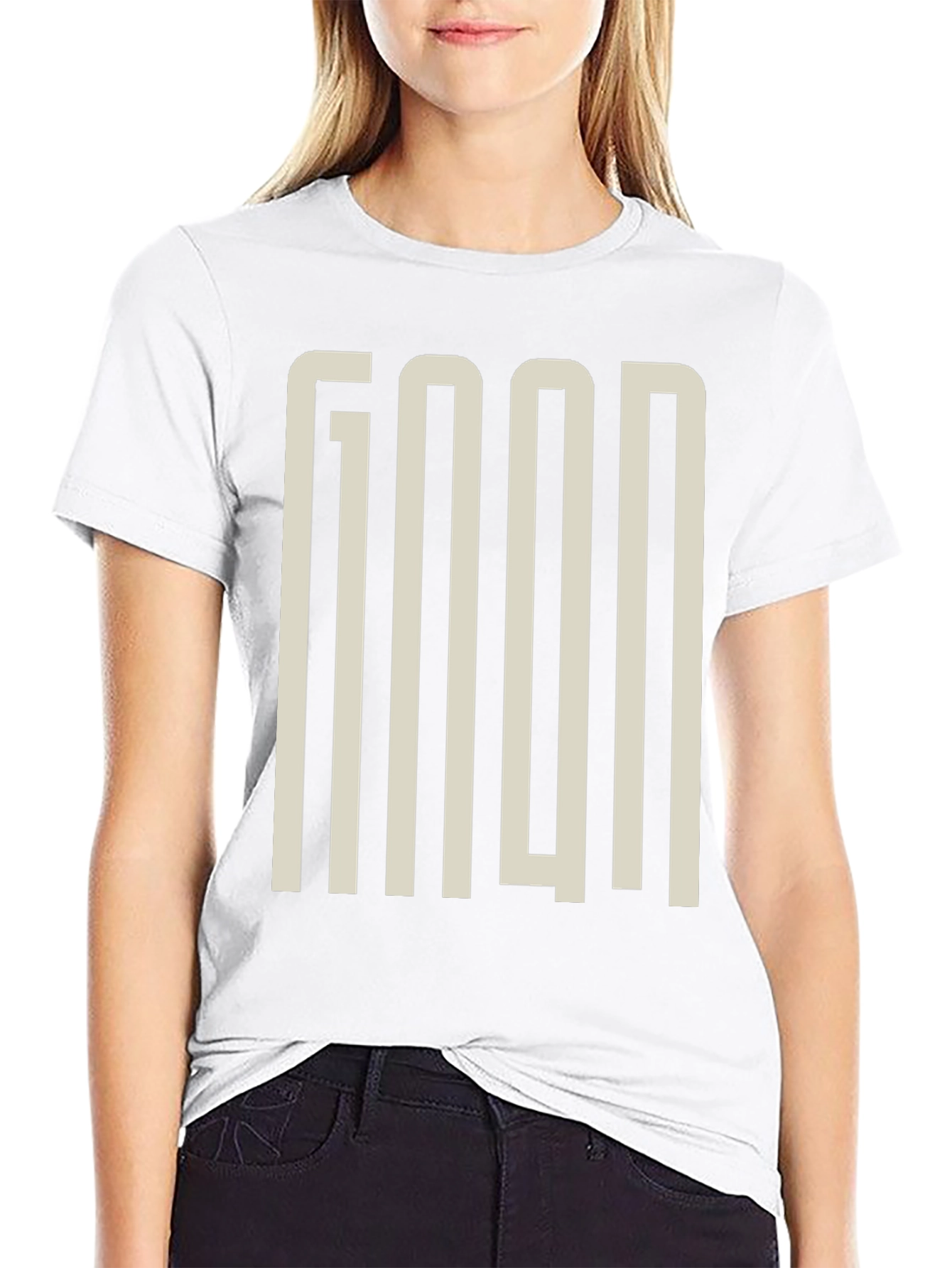 GOOD Graphic Print Black T-Shirt