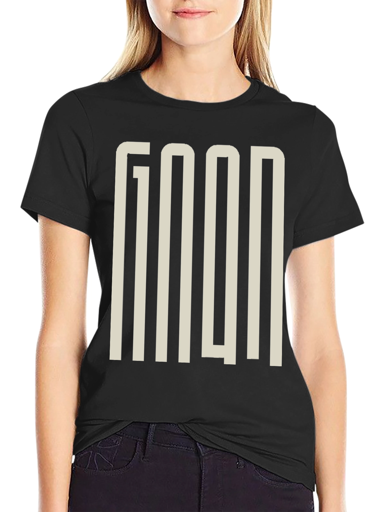 GOOD Graphic Print Black T-Shirt