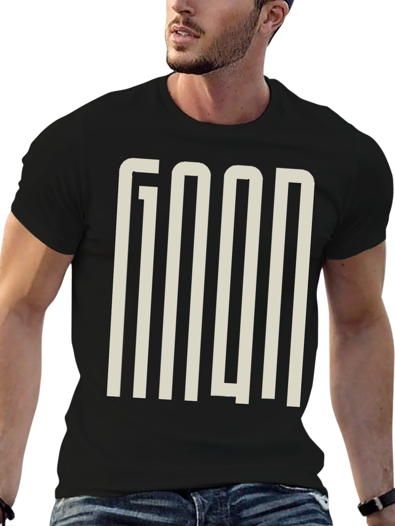 GOOD Graphic Print Black T-Shirt