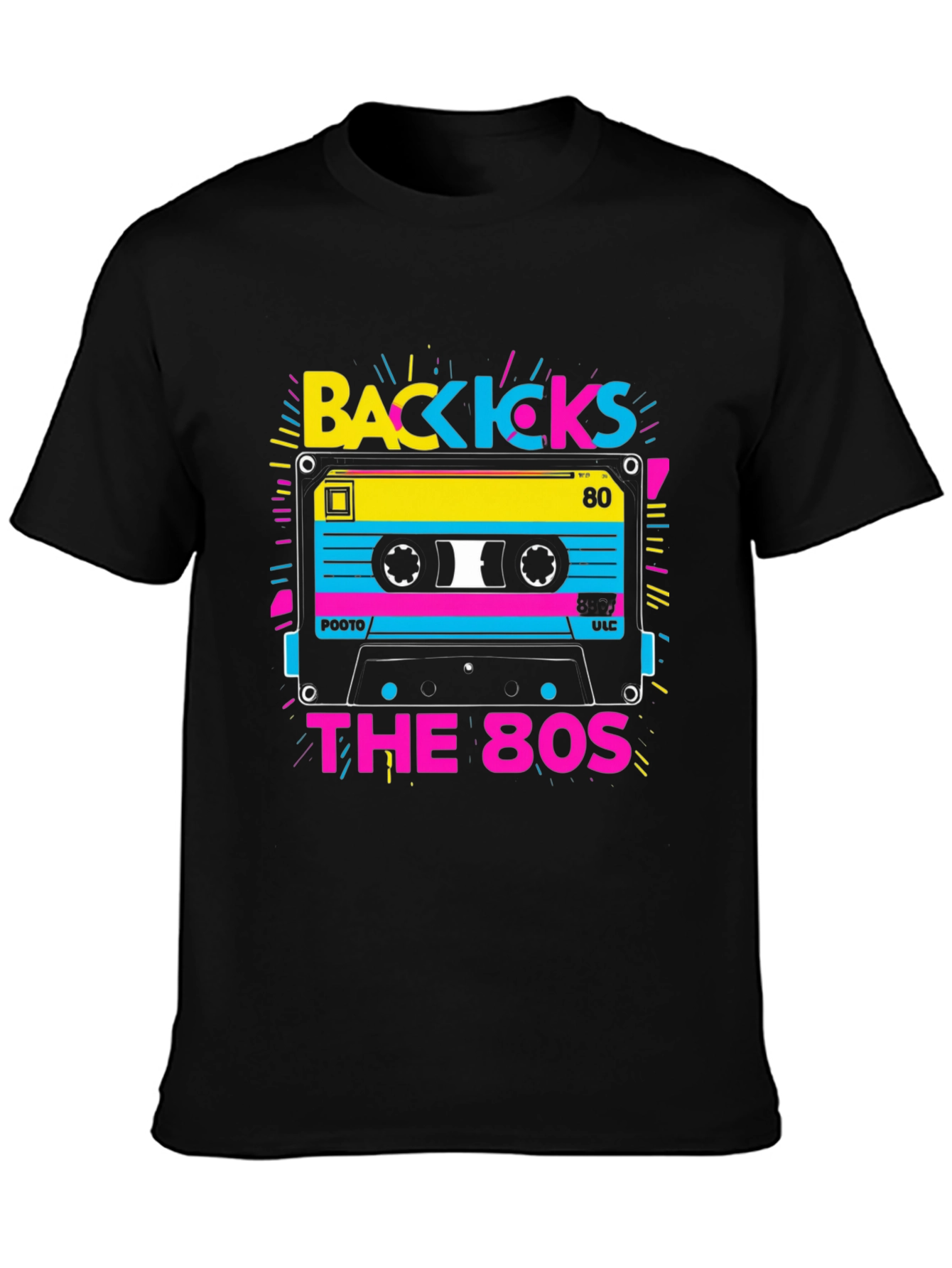 Back Kicks 80s Cassette Graphic Tee