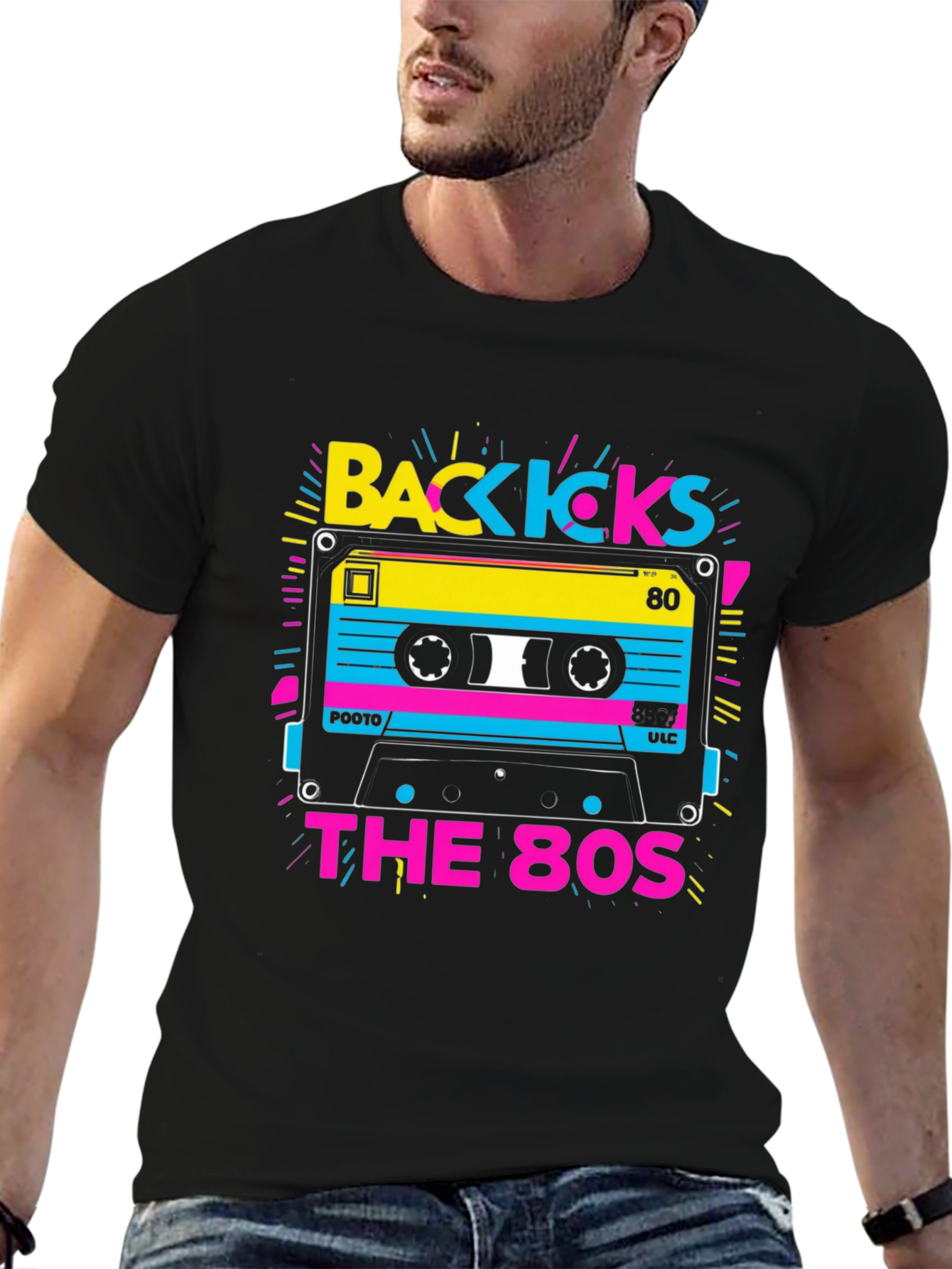 Back Kicks 80s Cassette Graphic Tee