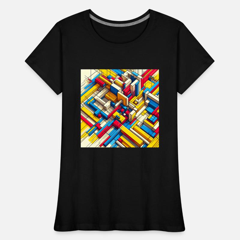 Vibrant Geometric Maze Design
