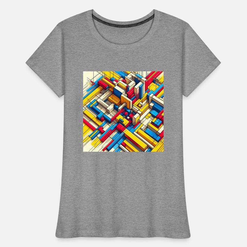 Vibrant Geometric Maze Design