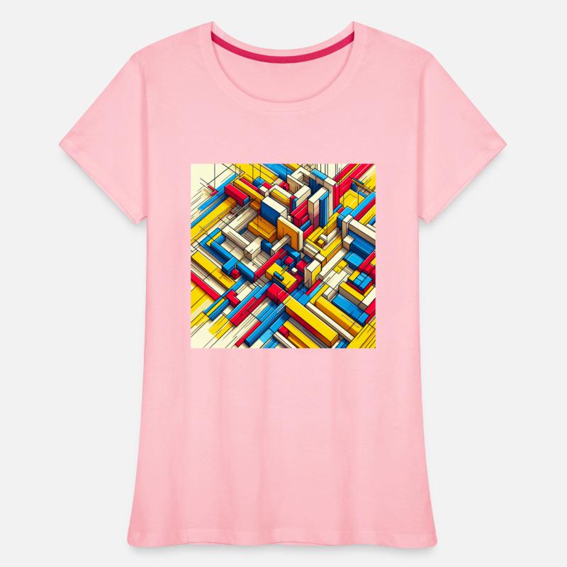 Vibrant Geometric Maze Design