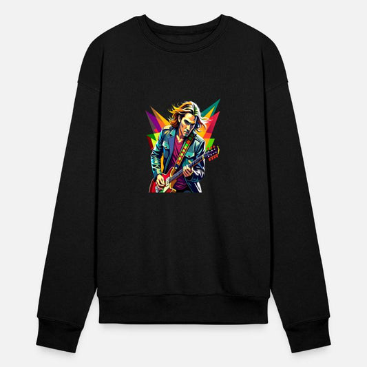 Vibrant Guitarist in Motion