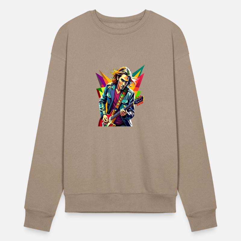 Vibrant Guitarist in Motion