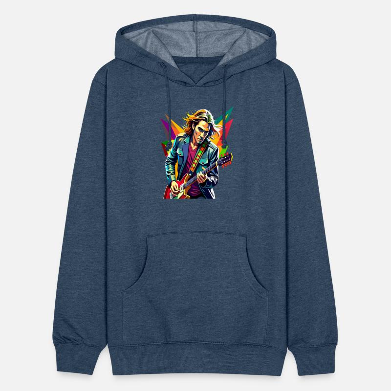 Vibrant Guitarist in Motion