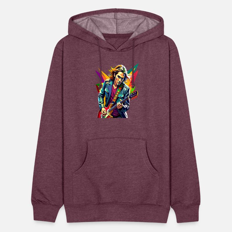 Vibrant Guitarist in Motion