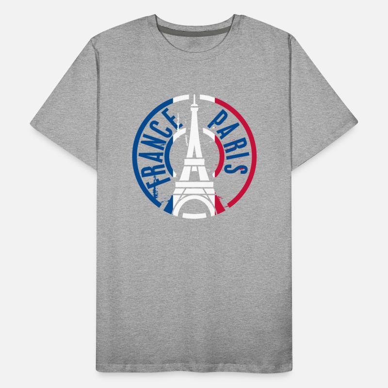 Vibrant Paris France Dual Emblem Design