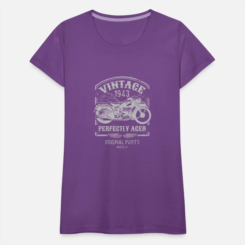 Vintage Born In 1943 Motorcycle Bikers