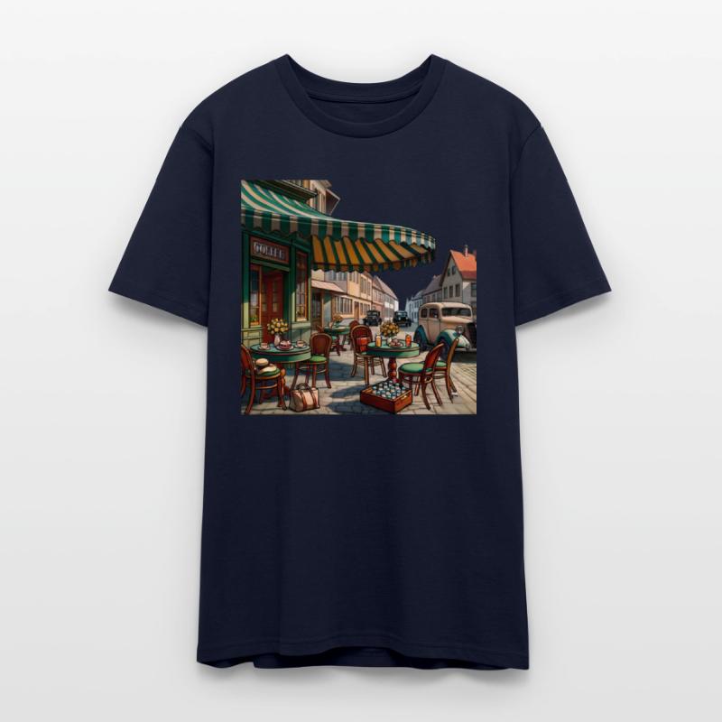 Vintage European Cafe Scene