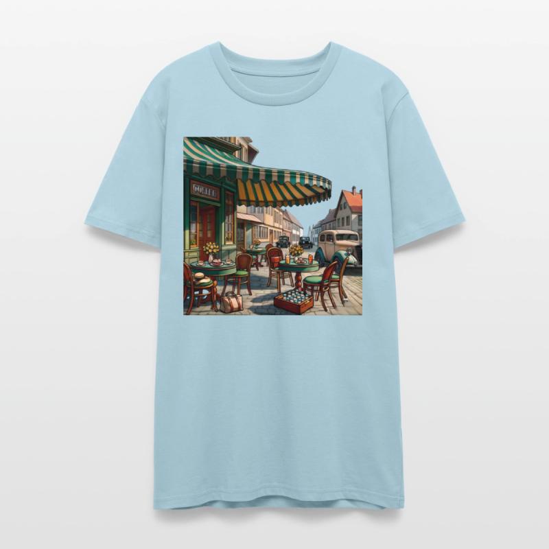 Vintage European Cafe Scene