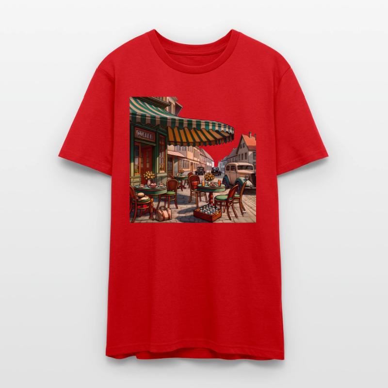 Vintage European Cafe Scene