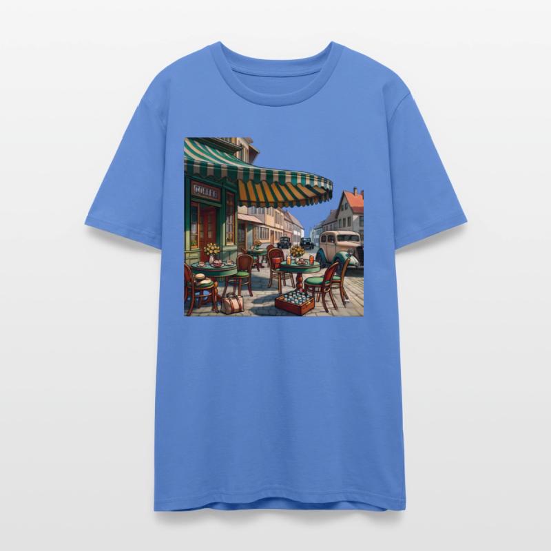 Vintage European Cafe Scene