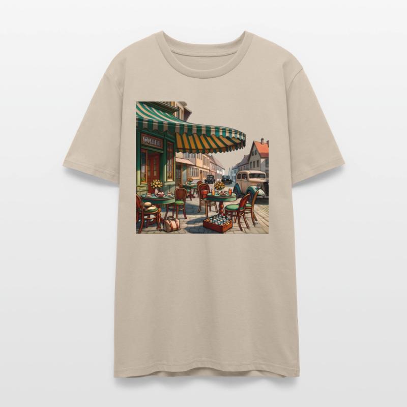 Vintage European Cafe Scene