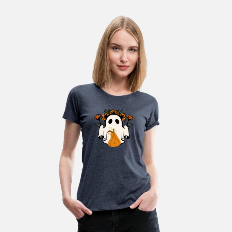 Vintage Halloween pumpkin ghost